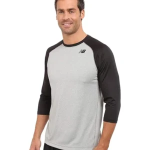 NB Men's Baseball Raglan 3/4 Sleeve Tee (Size Small)
