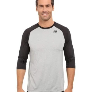NB Men's Baseball Raglan 3/4 Sleeve Tee (Size Small)