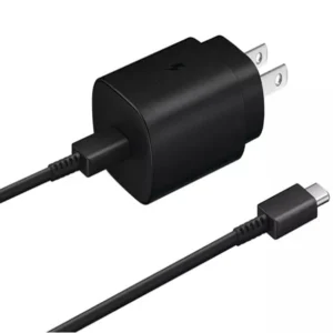 Samsung EP-TA800 25W Fast Charger with USB-C Cable – Black