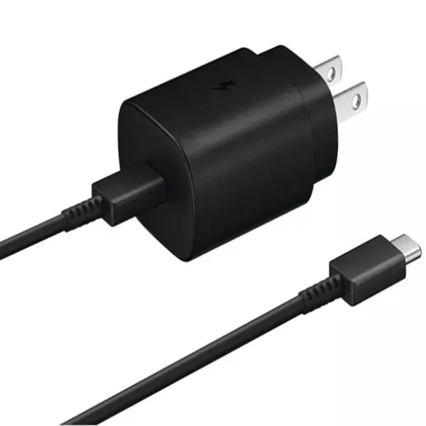 Samsung EP-TA800 25W Fast Charger with USB-C Cable – Black