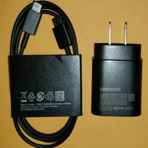 Samsung EP-TA800 25W Fast Charger with USB-C Cable – Black